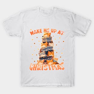 Kawaii Ginger Cat Catmas Tree: A Furry Festive Art Christmas T-Shirt